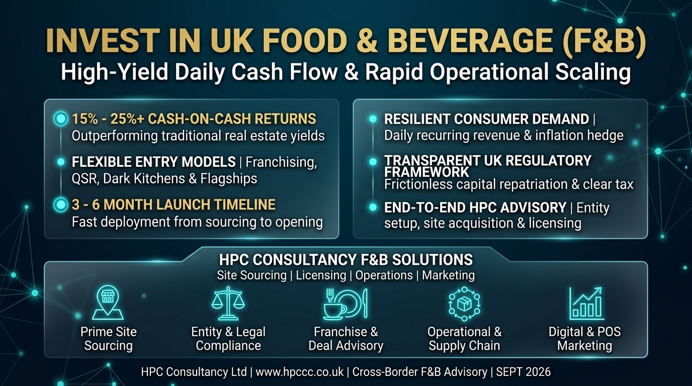 Why Pakistan Investors Must Consider the UK Food and Beverage Sector as Their Primary Entry Point